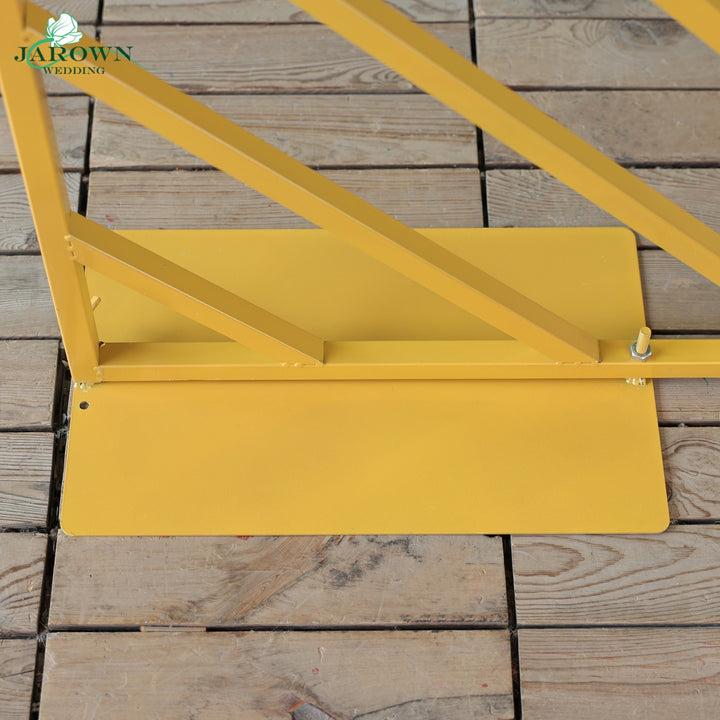 Gold Paint Rectangle with Diagonal Stripes Stand