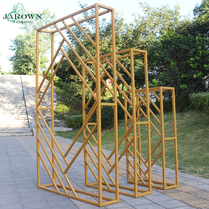 2 Colors Paint Rectangle with Diamond Arch