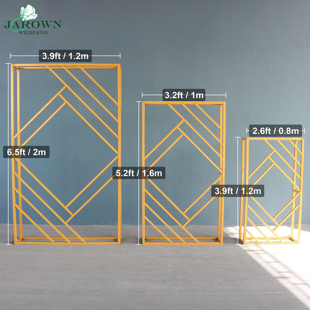 2 Colors Paint Rectangle with Diamond Arch