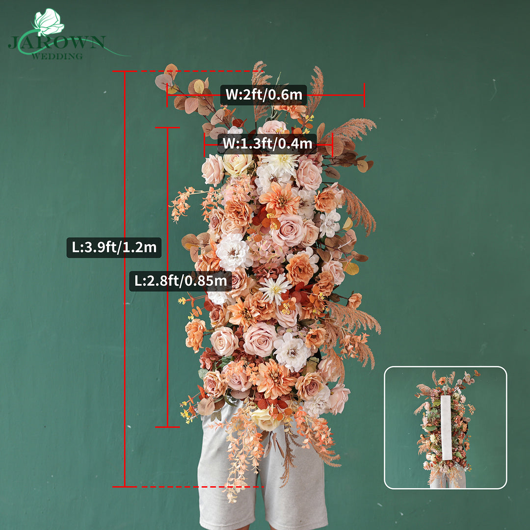 Backdrop Flower in Beige/Brown/White