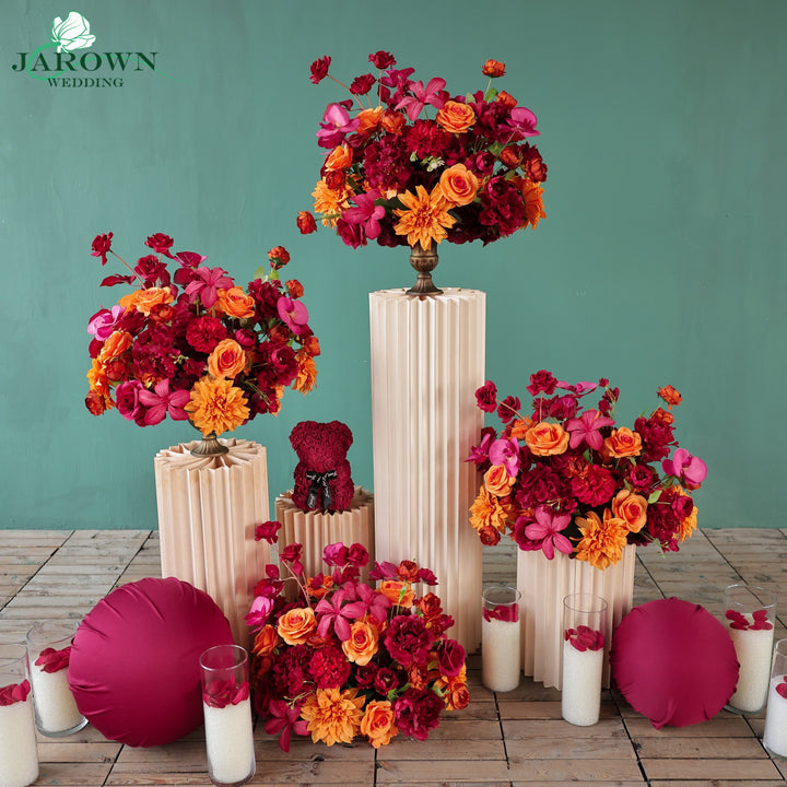 Aisle&Centerpiece in Red/Orange