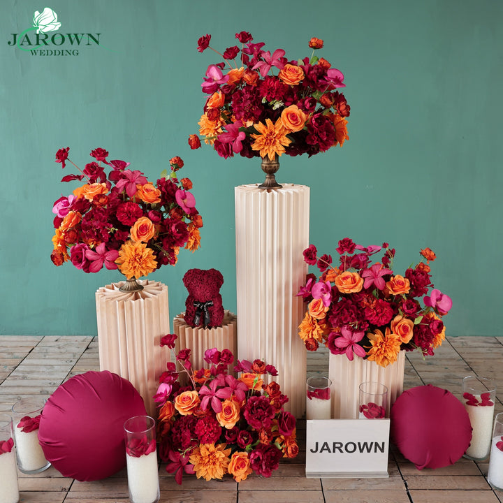 Aisle&Centerpiece in Red/Orange