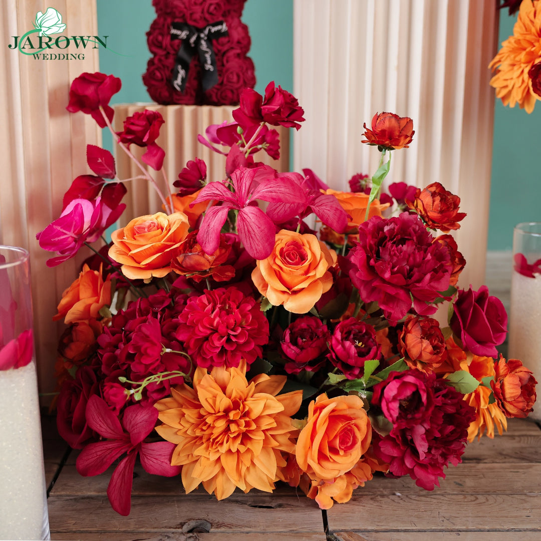 Aisle&Centerpiece in Red/Orange