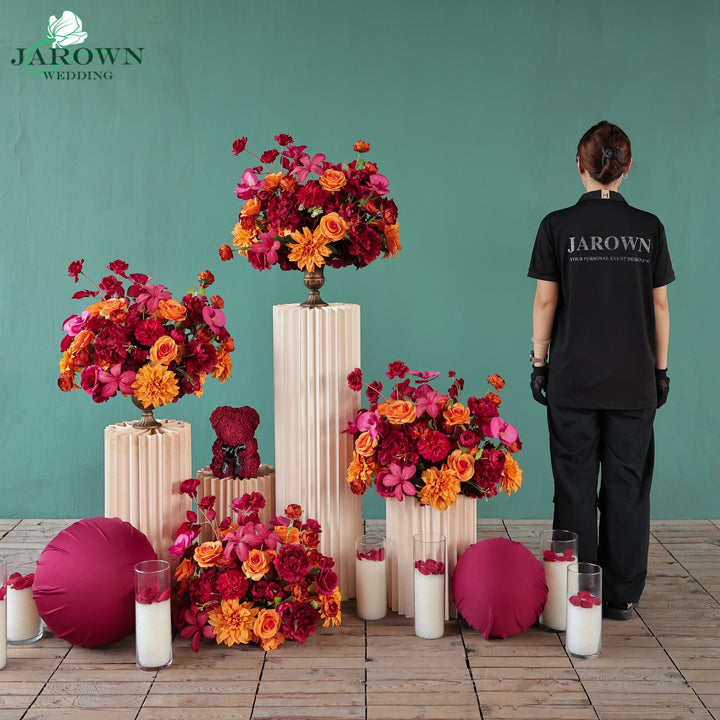 Aisle&Centerpiece in Red/Orange