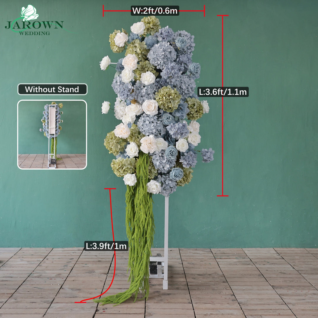 Backdrop Flowers in Blue/Green/White