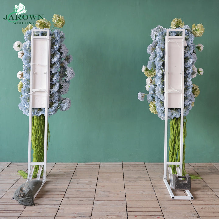 Backdrop Flowers in Blue/Green/White