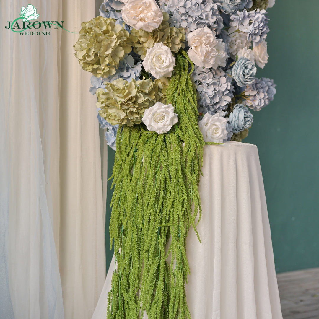 Backdrop Flowers in Blue/Green/White
