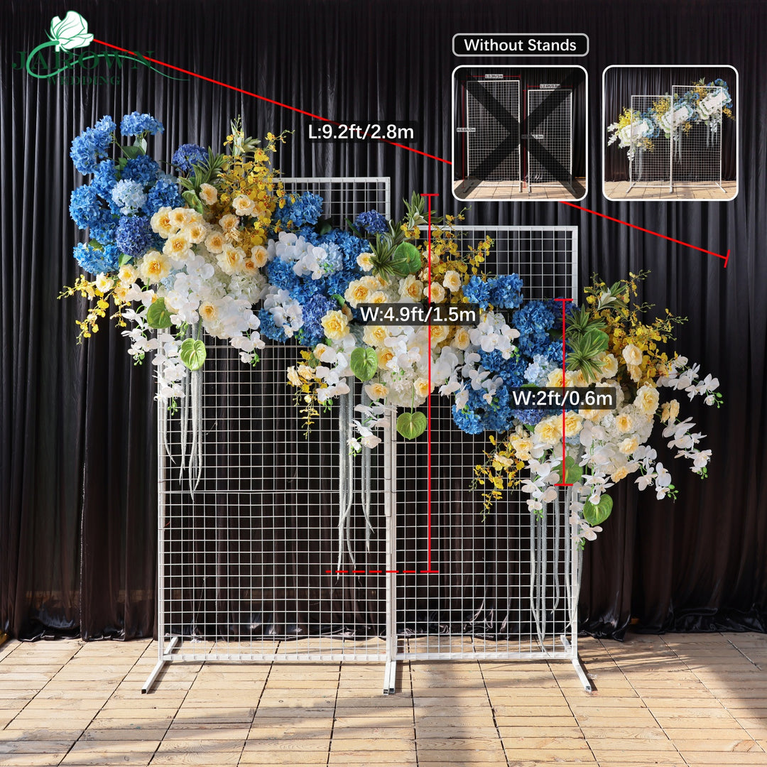 Aisle & Backdrop Flower in Blue/Yellow/White