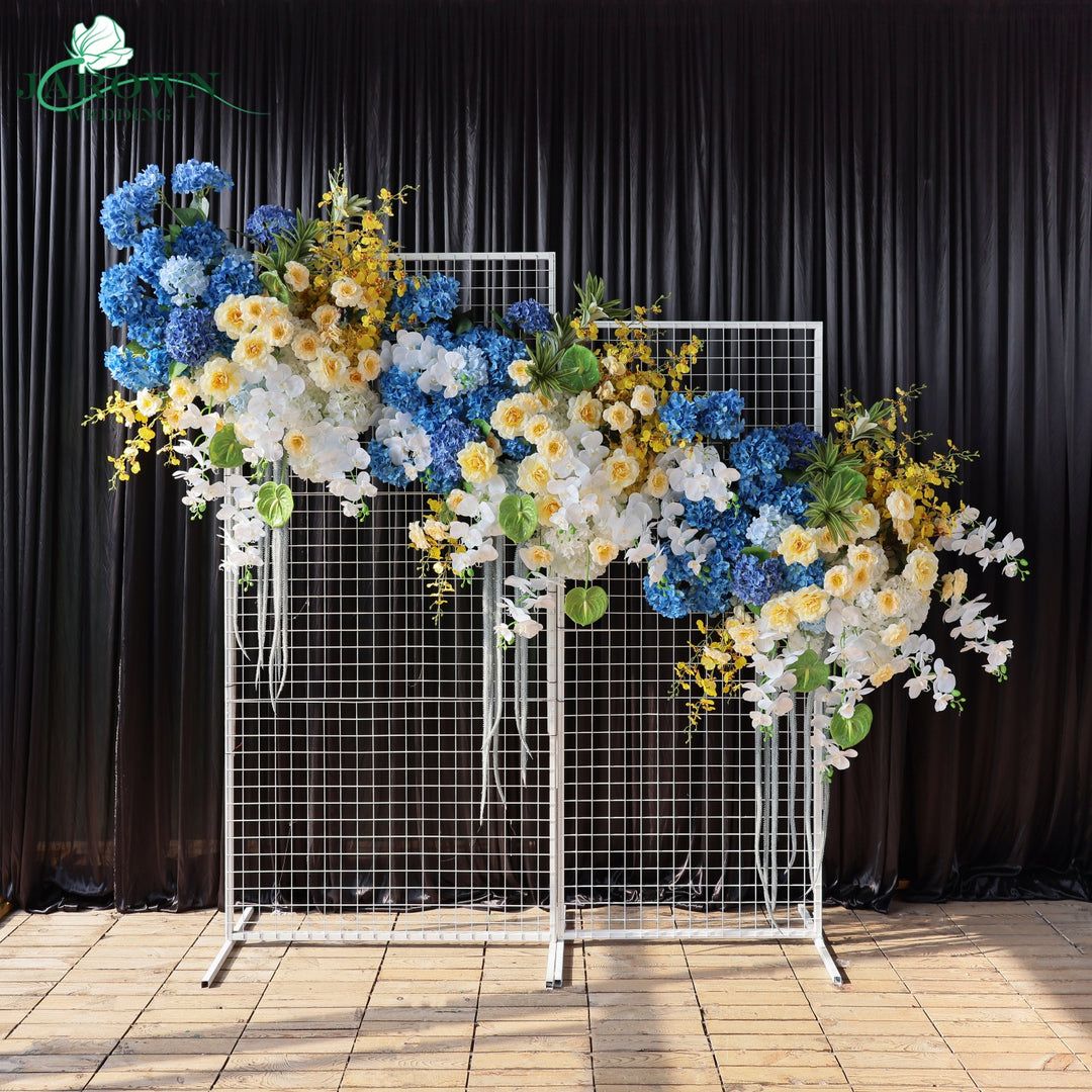 Aisle & Backdrop Flower in Blue/Yellow/White