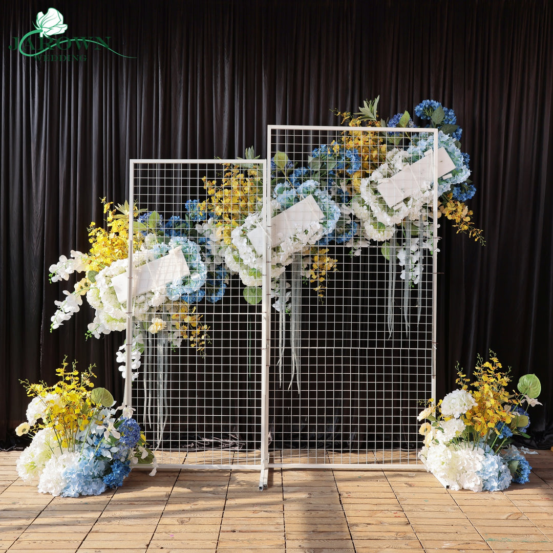 Aisle & Backdrop Flower in Blue/Yellow/White