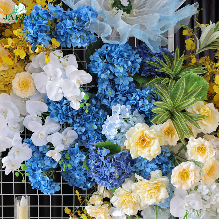Aisle & Backdrop Flower in Blue/Yellow/White