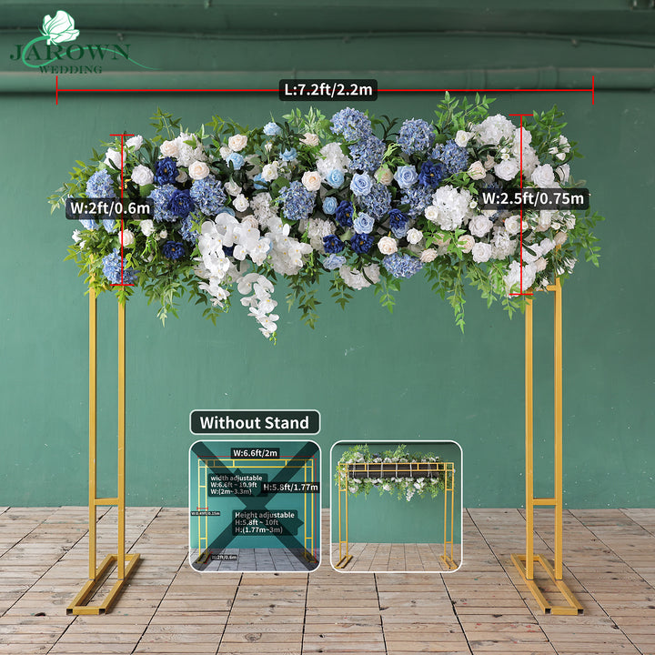 Aisle &amp; Backdrop Flower in Blue/White/Green