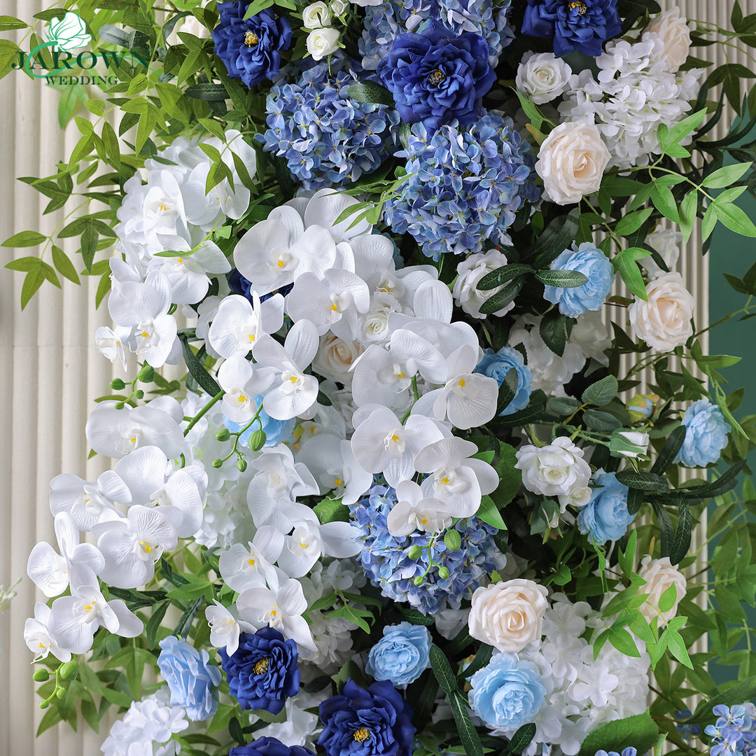 Aisle &amp; Backdrop Flower in Blue/White/Green