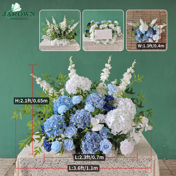 Aisle &amp; Backdrop Flower in Blue/White/Green