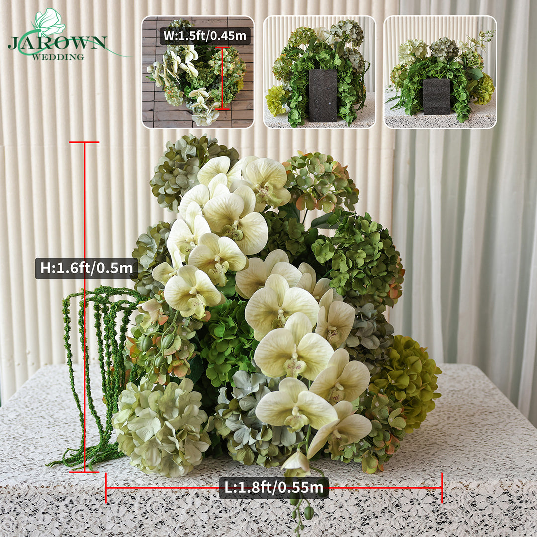 Aisle & Backdrop Flower in Green