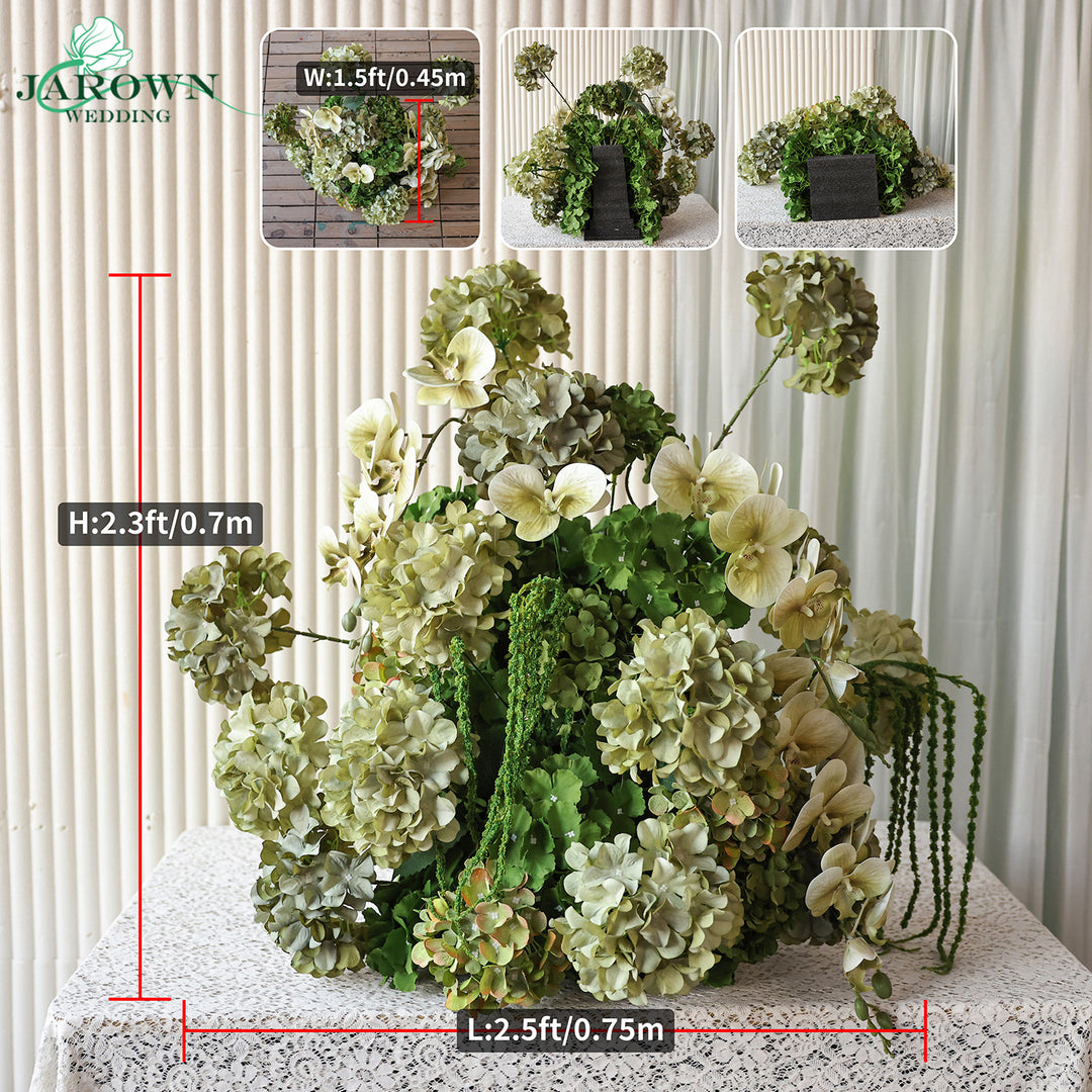 Aisle & Backdrop Flower in Green