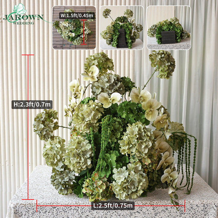 Aisle & Backdrop Flower in Green