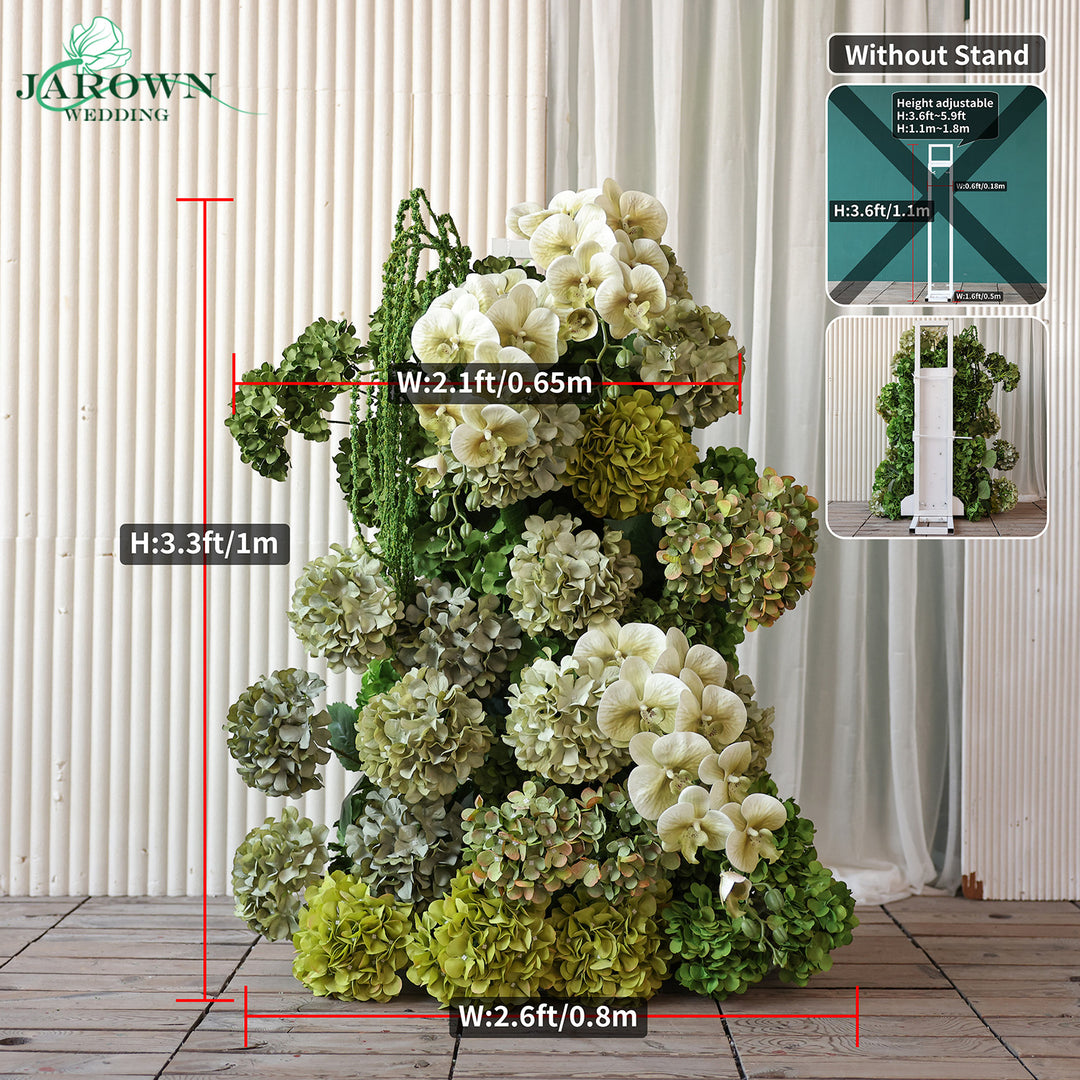 Aisle & Backdrop Flower in Green