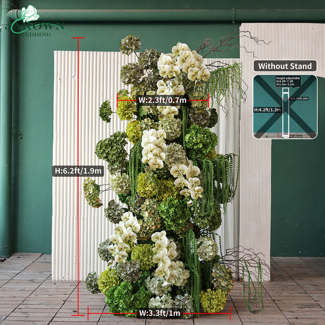 Aisle & Backdrop Flower in Green