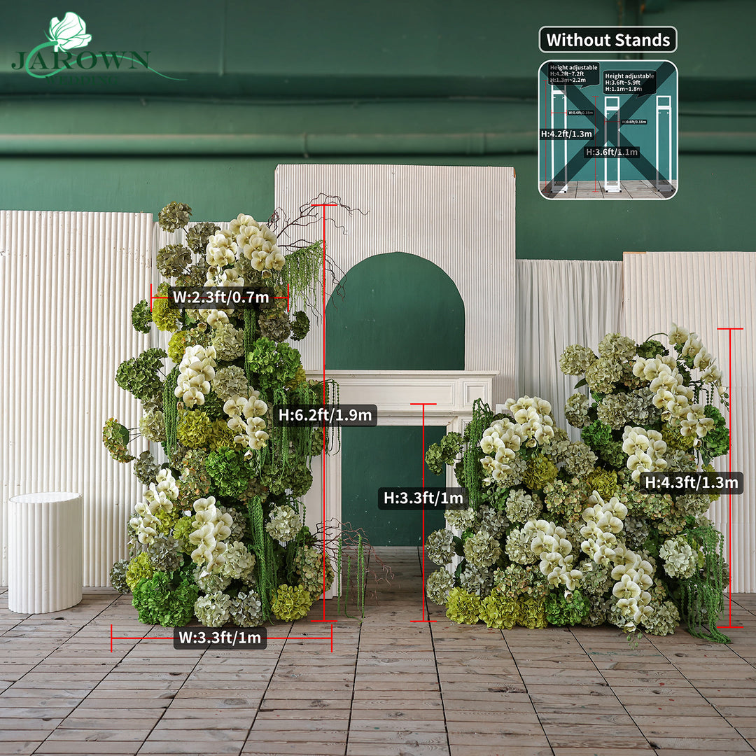 Aisle & Backdrop Flower in Green