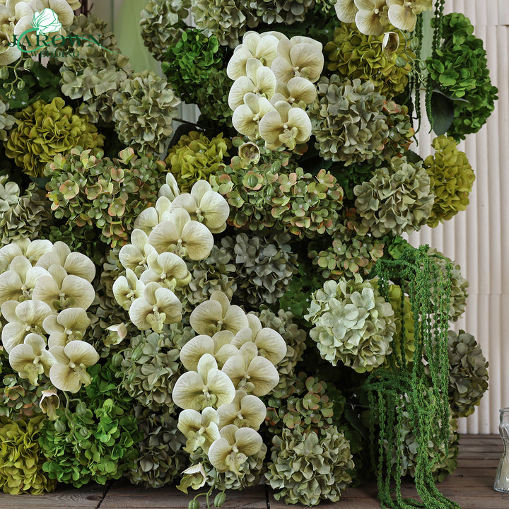 Aisle & Backdrop Flower in Green