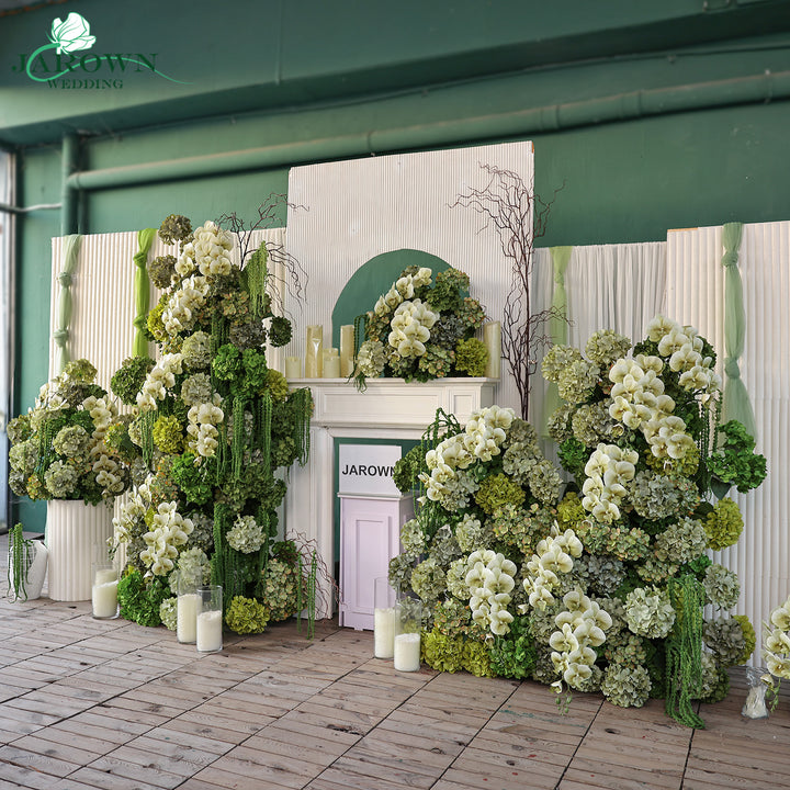 Aisle & Backdrop Flower in Green