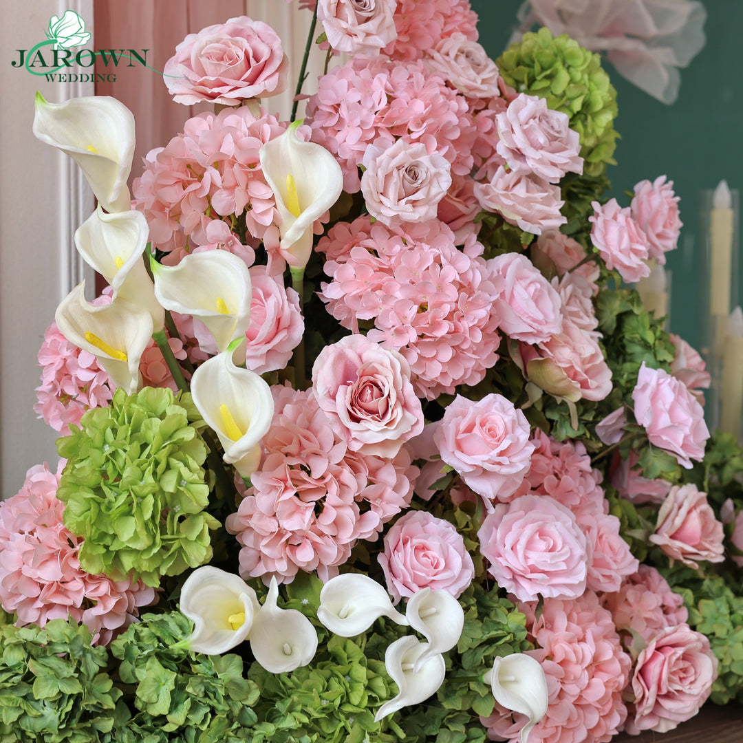 Aisle & Backdrop Flower in Green/Pink