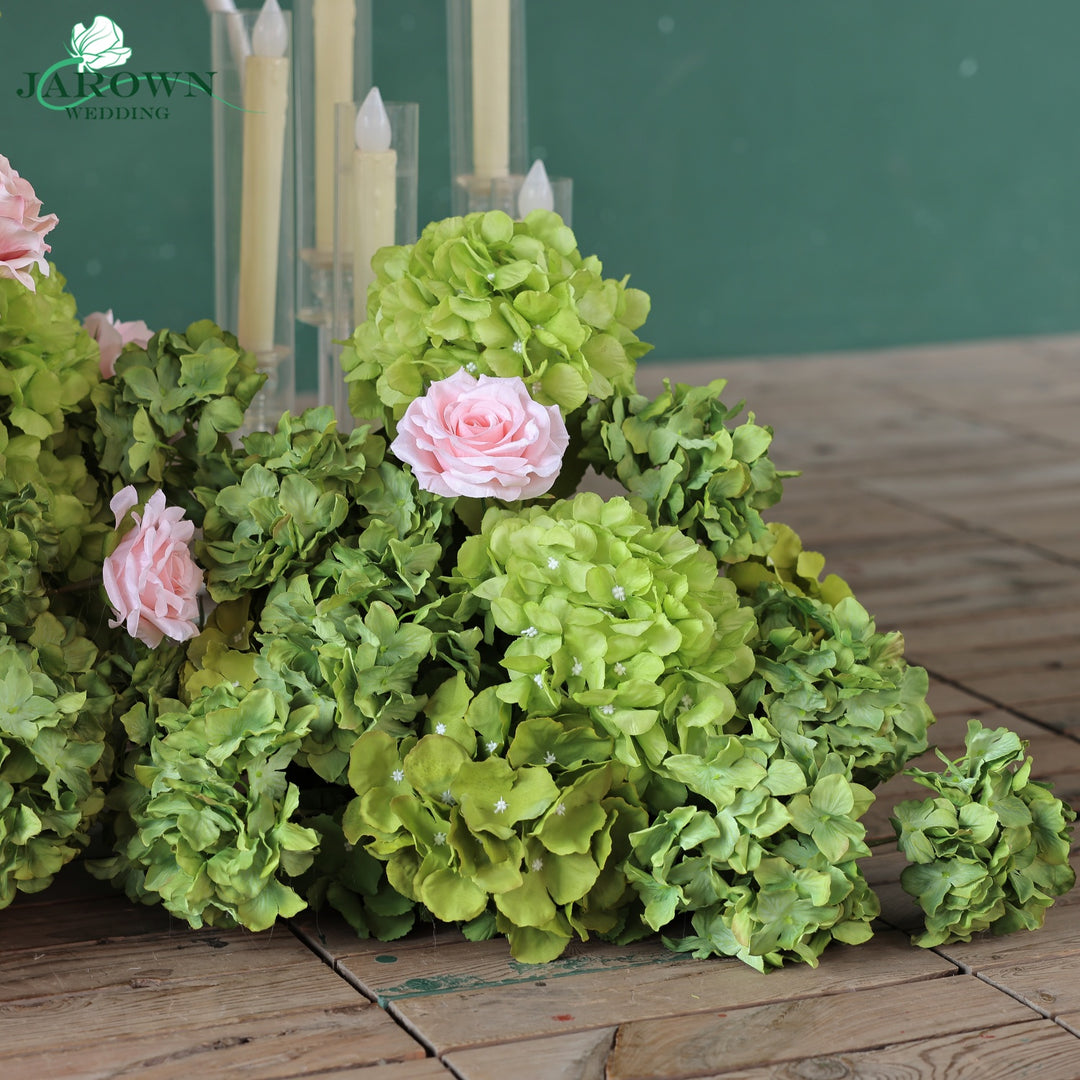 Aisle & Backdrop Flower in Green/Pink
