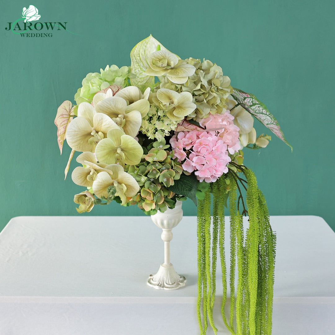 Aisle & Backdrop Flower in Green/Pink