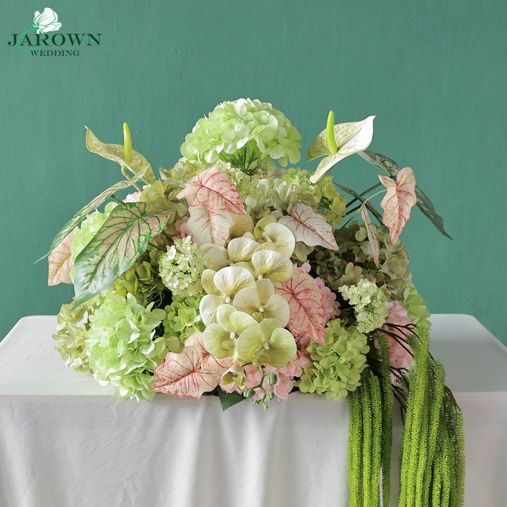 Aisle & Backdrop Flower in Green/Pink