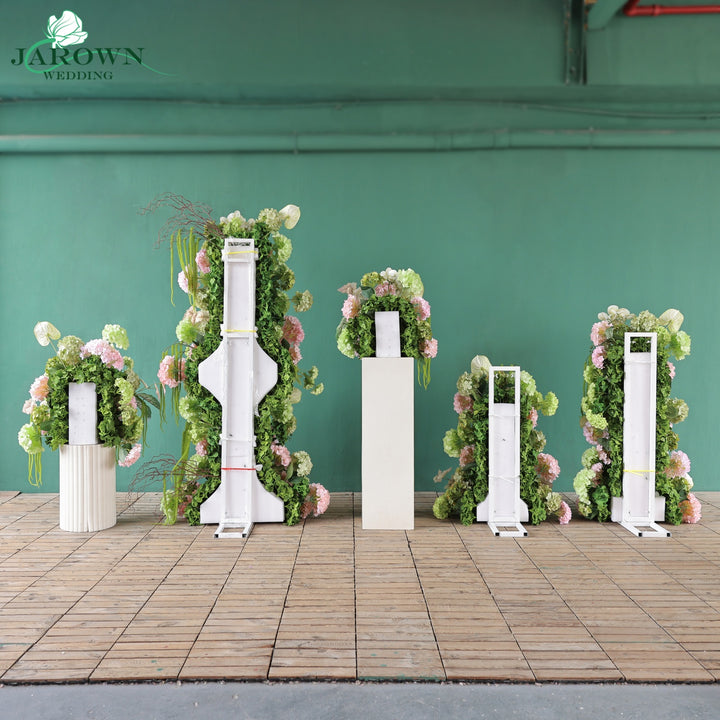 Aisle & Backdrop Flower in Green/Pink