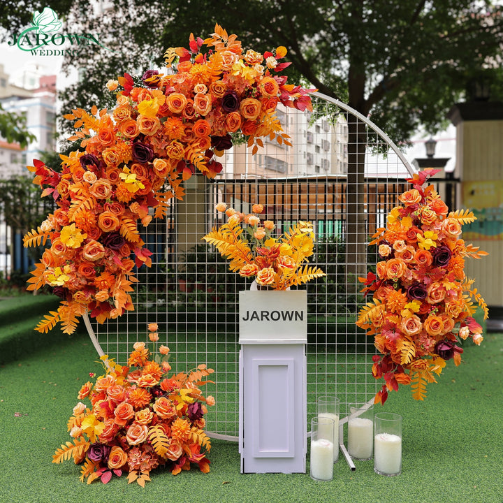 Aisle & Backdrop Flower in Orange