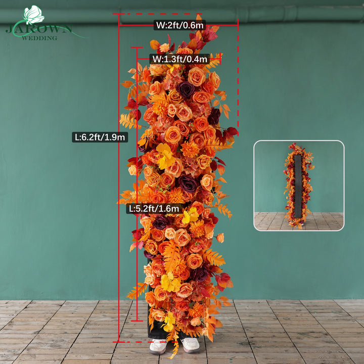 Aisle & Backdrop Flower in Orange