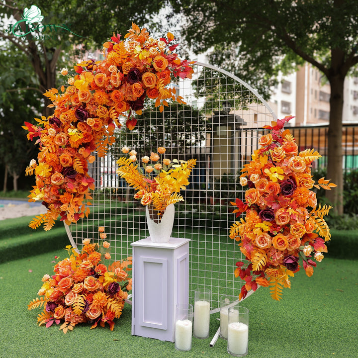 Aisle & Backdrop Flower in Orange
