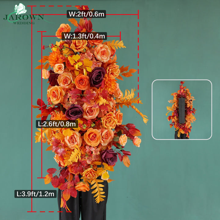 Aisle & Backdrop Flower in Orange