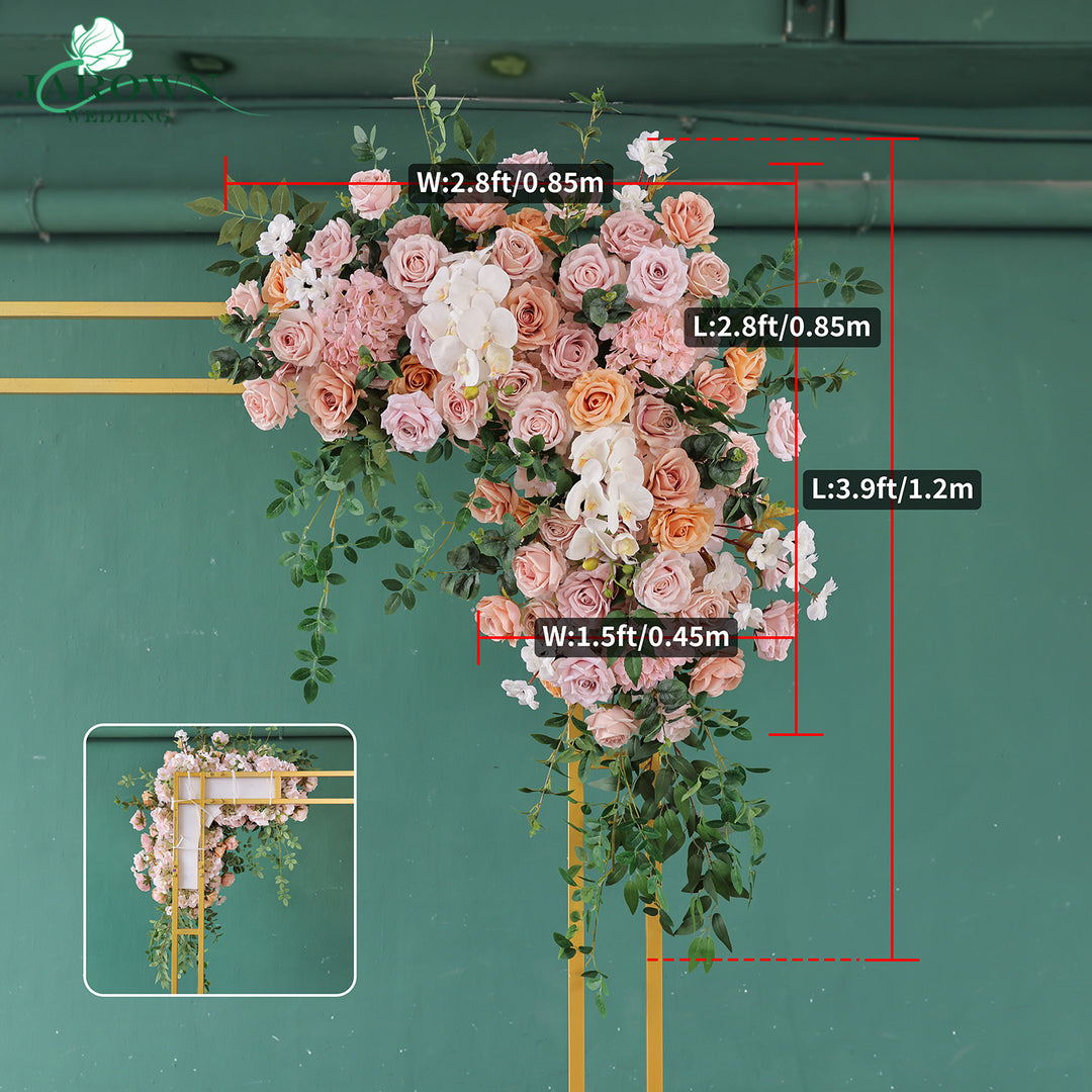 Aisle & Backdrop Flower in Pink/White/Green