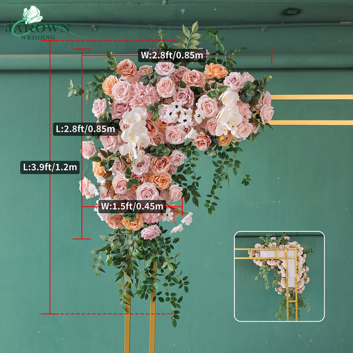 Aisle & Backdrop Flower in Pink/White/Green