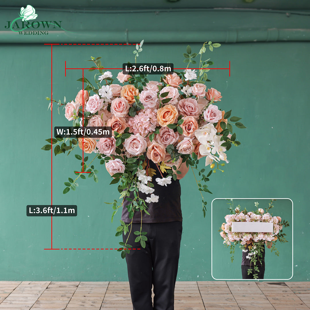 Aisle & Backdrop Flower in Pink/White/Green