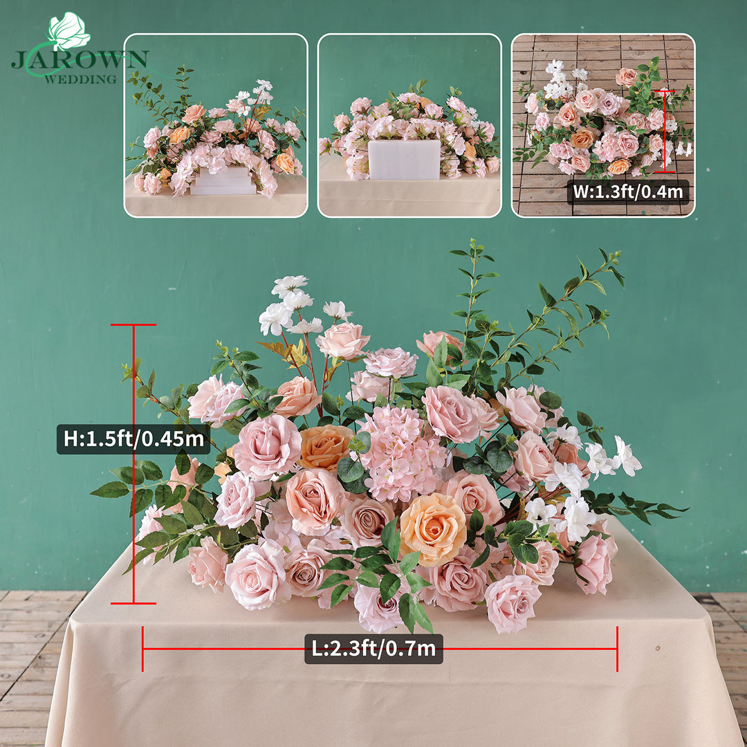 Aisle & Backdrop Flower in Pink/White/Green