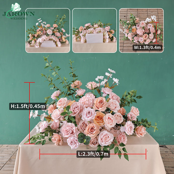 Aisle & Backdrop Flower in Pink/White/Green