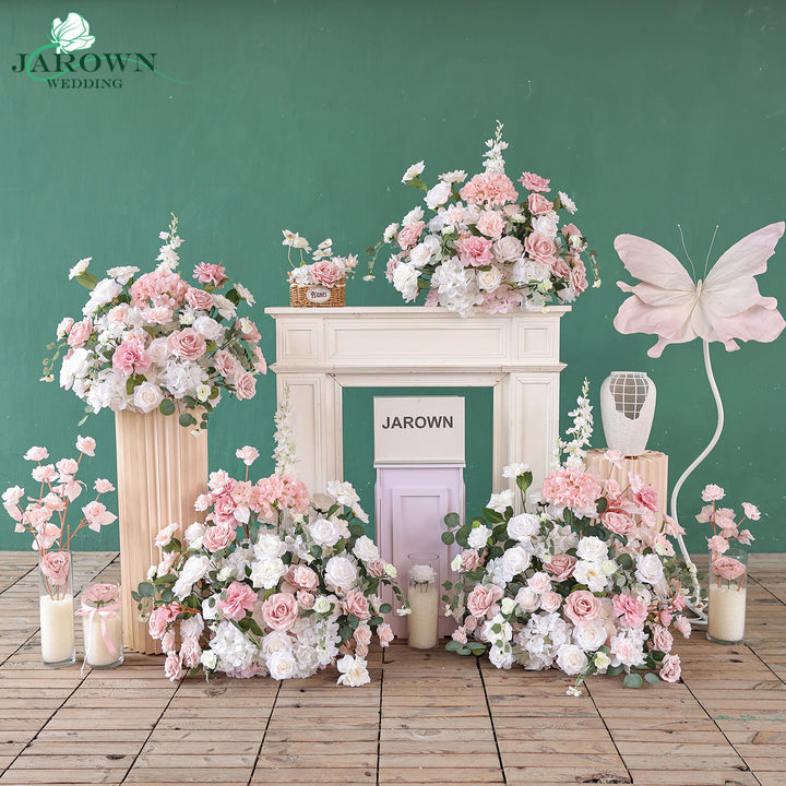 Aisle & Backdrop Flower in Pink/White/Green