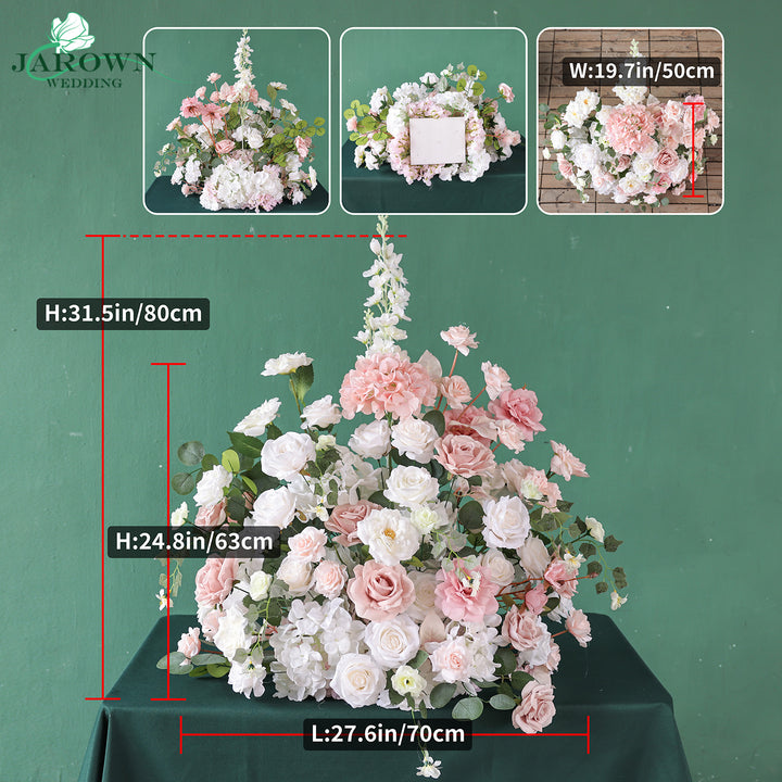Aisle & Backdrop Flower in Pink/White/Green