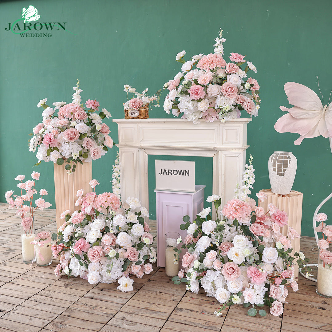 Aisle & Backdrop Flower in Pink/White/Green