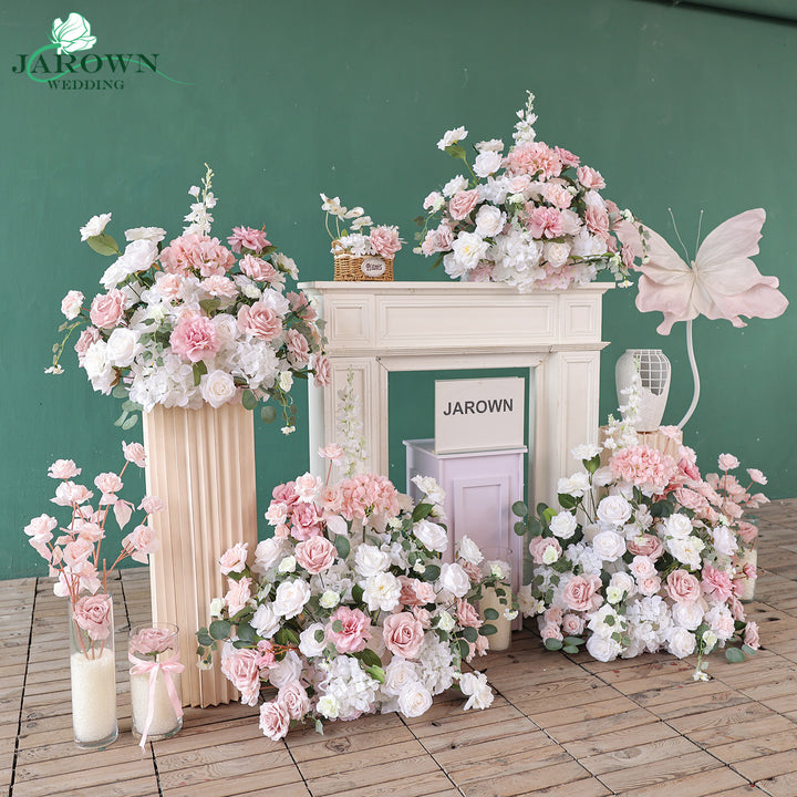 Aisle & Backdrop Flower in Pink/White/Green