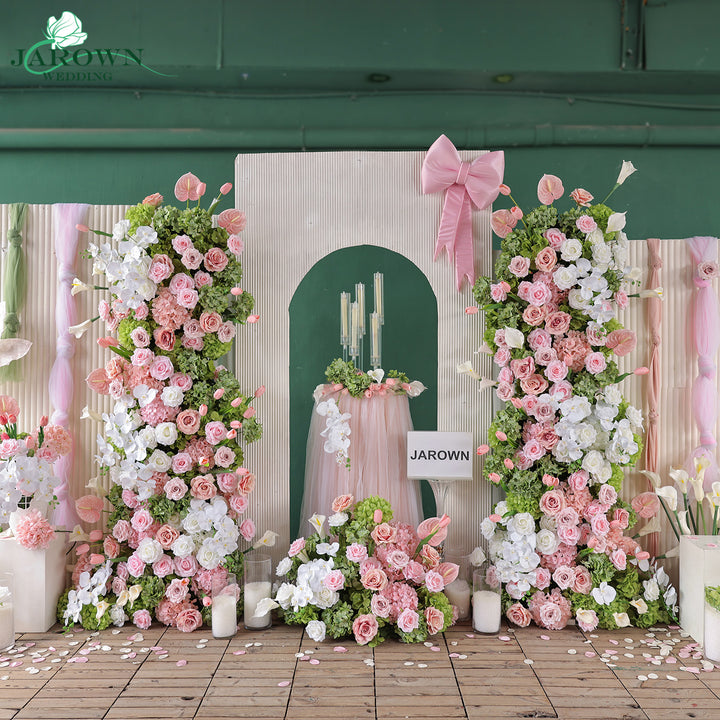 Aisle & Backdrop Flower in Pink/White/Green
