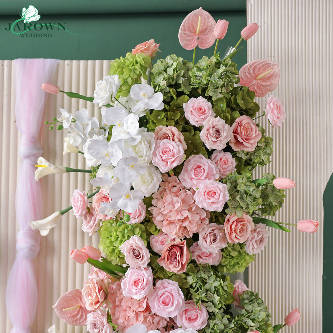 Aisle & Backdrop Flower in Pink/White/Green