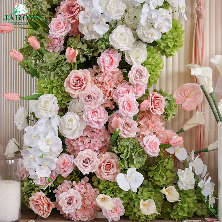 Aisle & Backdrop Flower in Pink/White/Green