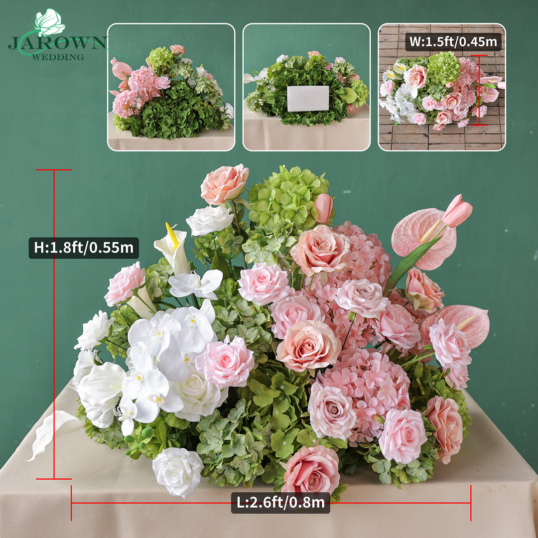 Aisle & Backdrop Flower in Pink/White/Green