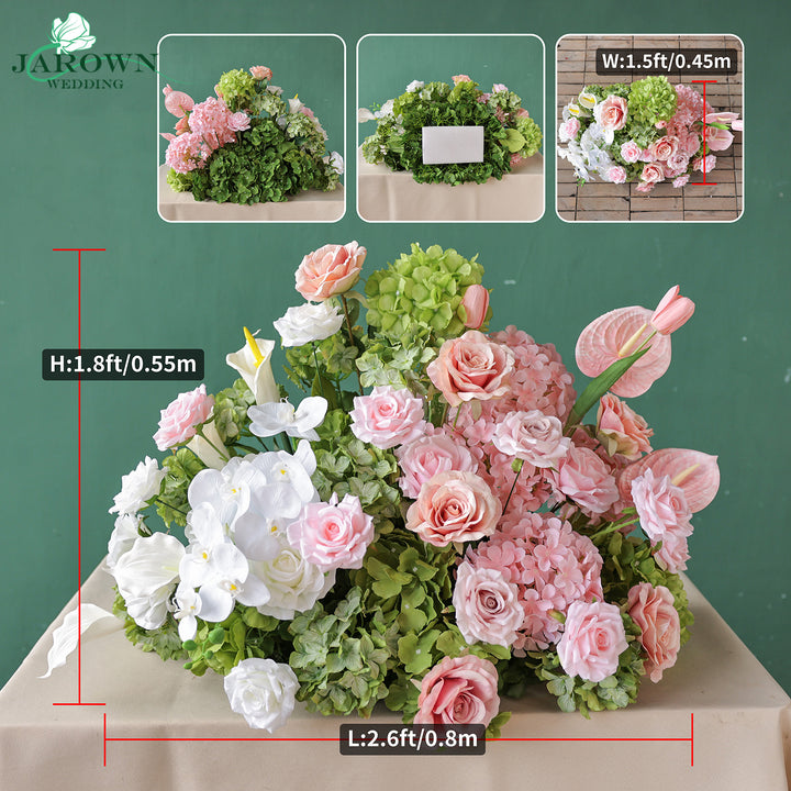 Aisle & Backdrop Flower in Pink/White/Green