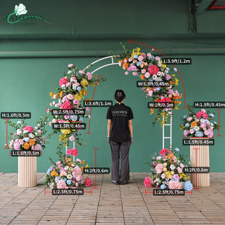 Aisle & Backdrop Flower in Pink/Yellow/Blue/Green
